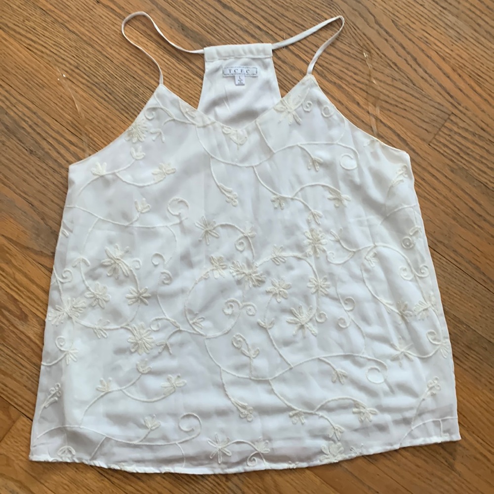 Embroidered Tank Top